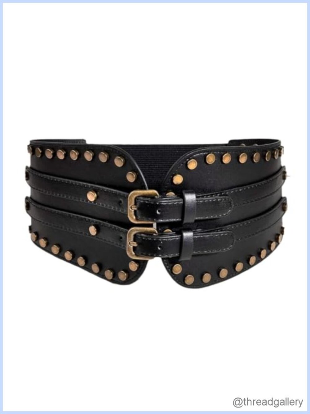 Faux Leather Elastic Waist Corset Belt Renaissance Cosplay Costume Accessory